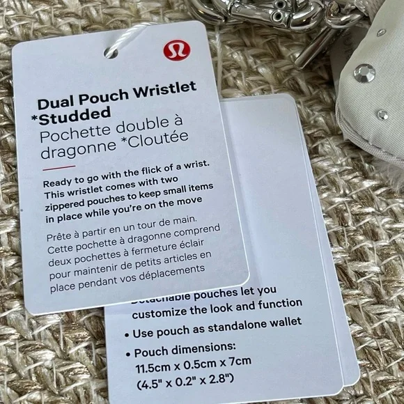 Dual Pouch Wristlet *Studded* - Picture 6 of 16